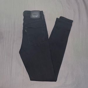 Levi’s Mile High Super Skinny Black Jeans
